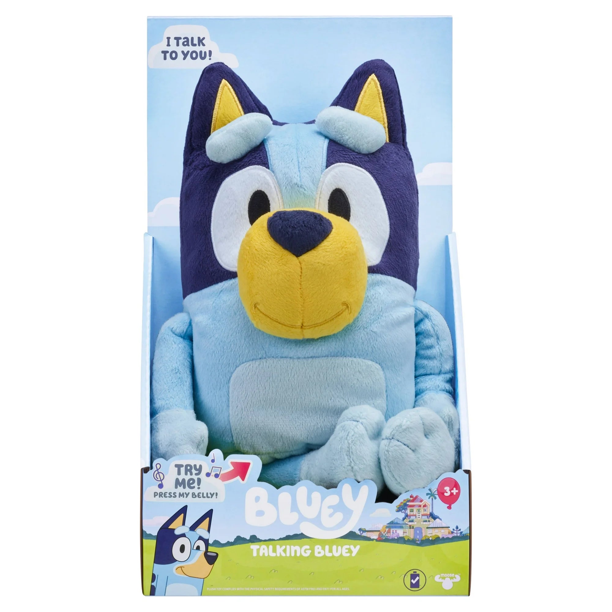 Bluey Talking and Interactive 13 in Plush Toys for Preschoolers 3-6 Years
